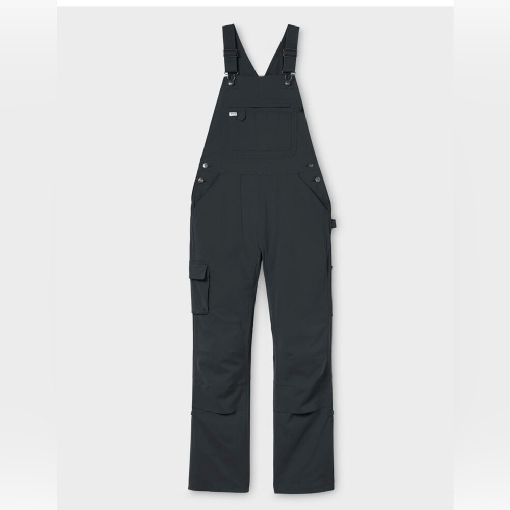 Duluth Trading Co Women's Dark Navy Blue Denim Overalls